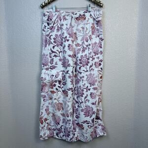 Pilcro • Linen Printed Beach Cargo Pants